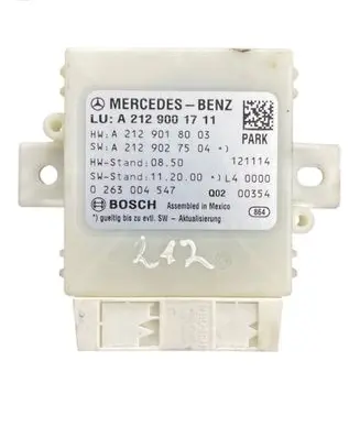 Mercedes-Benz E W212 Parking PDC control unit/module A2129001711 0263004547 A2129018003