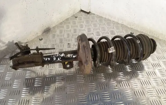 Opel Corsa D Front shock absorber with coil spring 13214353 GP27380