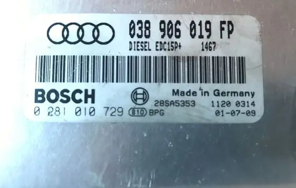 Audi A4 S4 B6 8E 8H Engine control unit/module 038906019FP 28SA5353 0281010729