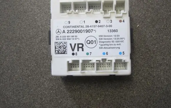 Mercedes-Benz S W222 Door control unit/module A2229001907