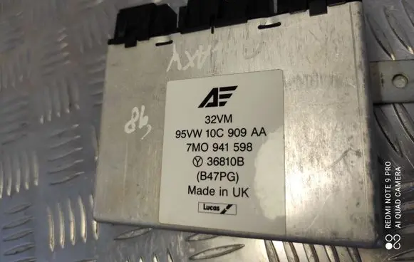 Ford Galaxy Comfort/convenience module 7M0941598