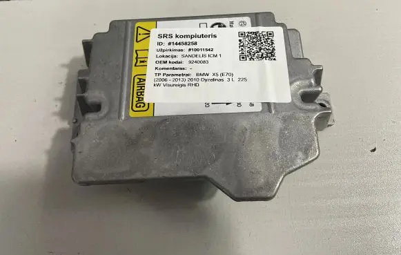BMW X5 E70 Airbag control unit/module 9240083