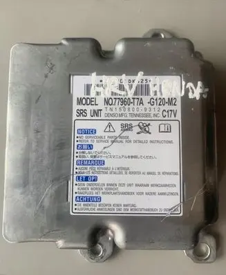 Honda HR-V Airbag control unit/module 77960T7A