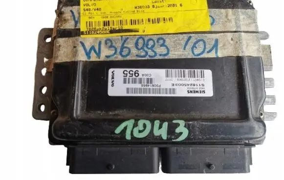 Volvo S40, V40 Engine ECU kit and lock set S118245003E S118245003E P30614955