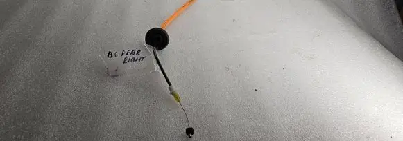 Rear door cable line