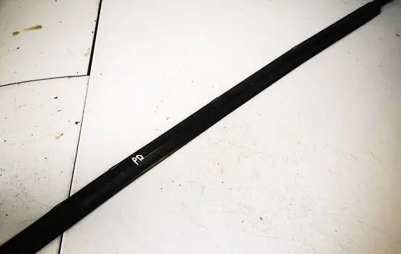 Front door glass trim molding