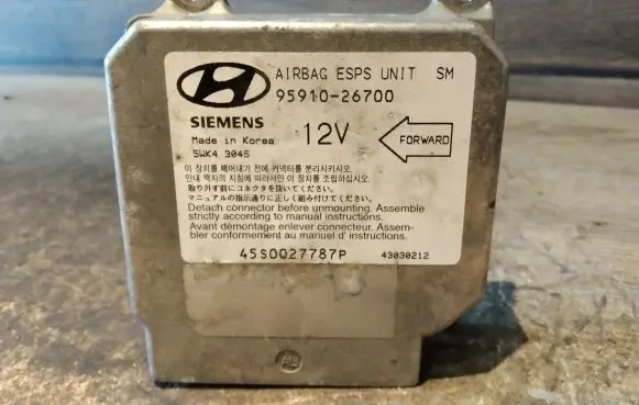 Hyundai Santa Fe Airbag control unit/module 9591026700