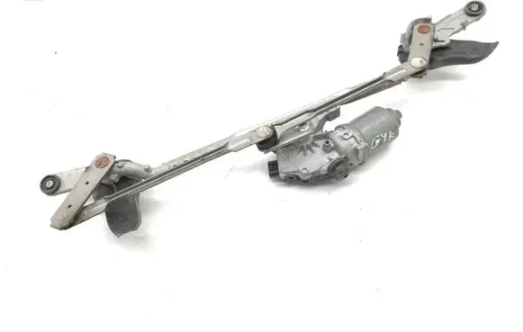 Front wiper linkage and motor