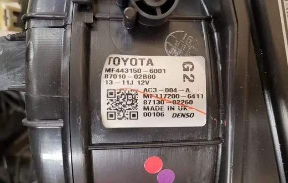 Toyota Auris 150 Interior heater climate box assembly 8701002B80 MF4431506001 AC3004A