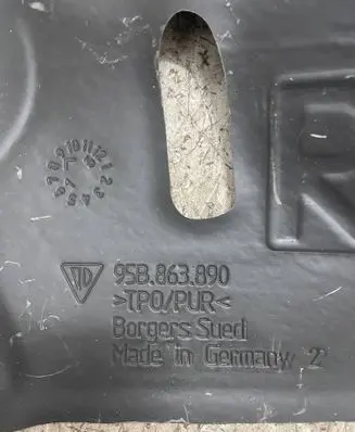 Porsche Macan (95B) Other engine bay part 95B863890