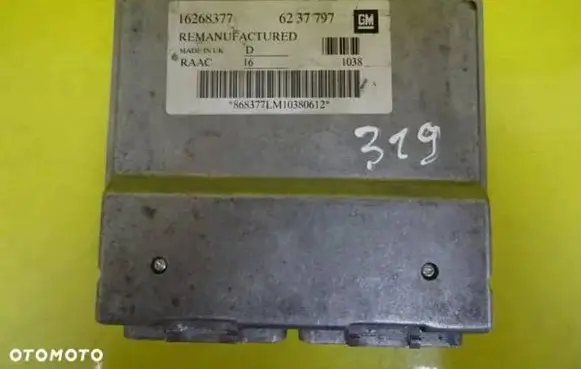 Opel Astra G Engine control unit/module 16268377 6237797