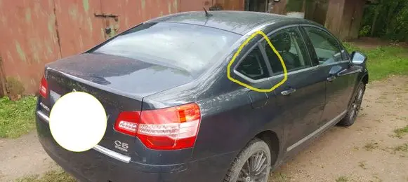 Citroen C5 Rear side window
