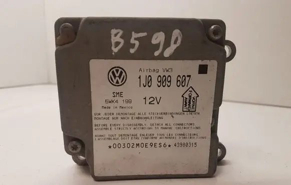 Volkswagen PASSAT B5 Airbag control unit/module 1J0909607