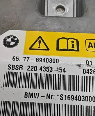 BMW 6 E63 E64 Airbag control unit/module 6940300 22043534 S16940300