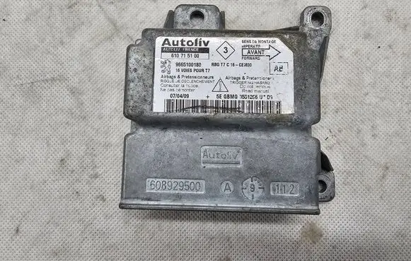 Peugeot 308 SW Airbag control unit/module 9665100180