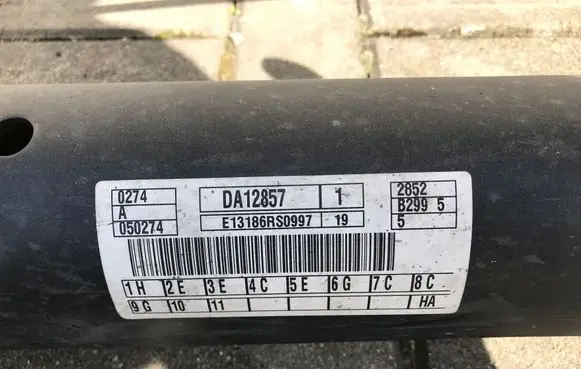 Ford Fiesta Rear beam DA12857 E13186RS0997