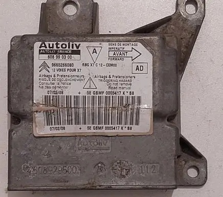 Citroen C5 Airbag control unit/module 608929500 608990300 9665266080