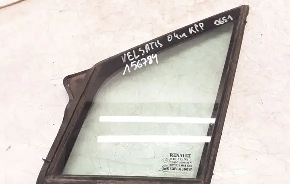Renault Vel Satis Front door vent window glass four-door 43R000017 8200013125 8200013120