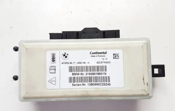 BMW 5 F10 F11 Airbag control unit/module 9280186 31928018601N