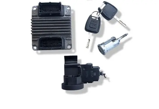 Opel Zafira A Engine ECU kit and lock set 12242020