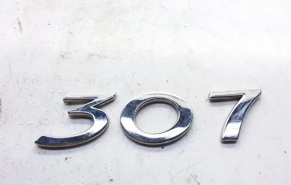 Peugeot 307 Manufacturers badge/model letters 