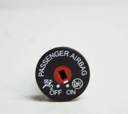 Passenger airbag on/off switch