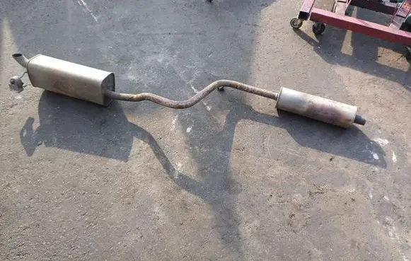 Volkswagen Polo VI Muffler/silencer 2Q0253211