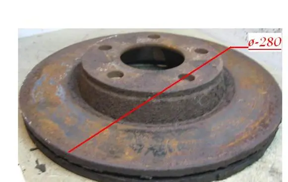 Audi A4 S4 B5 8D Front brake disc Q2805SKIS20