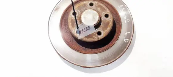 Renault Laguna III Rear brake disc neventiliuojamas