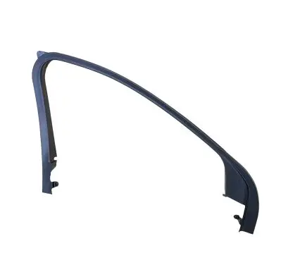 Front door glass trim molding