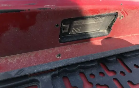 Seat Altea Number plate light