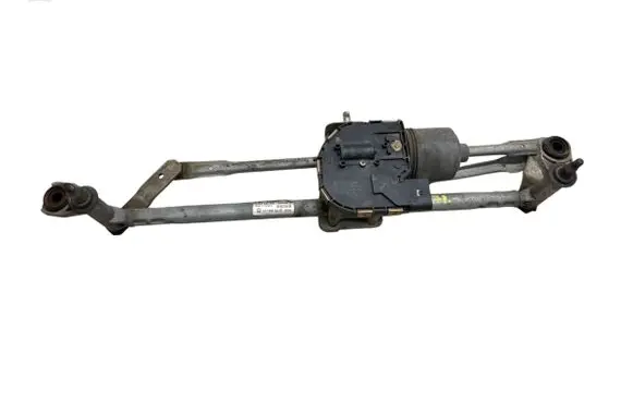 Front wiper linkage and motor