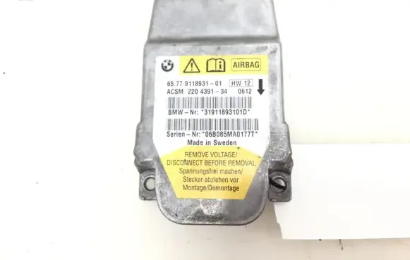 BMW 5 E60 E61 Airbag control unit/module 9118931