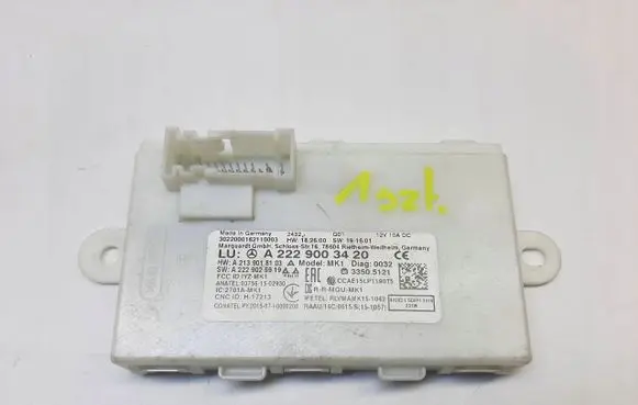Mercedes-Benz EQC Keyless (KESSY) go control unit/module A2229003420