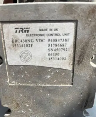 Alfa Romeo 159 ABS Pump 54084738F