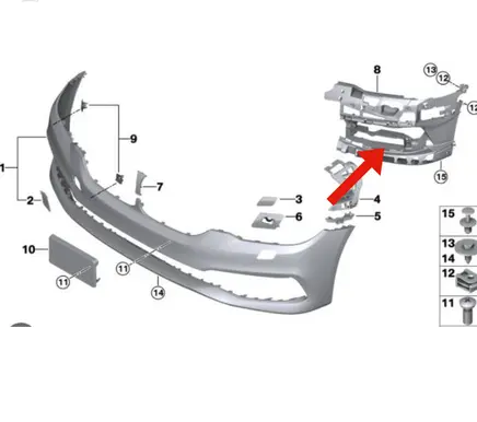 Front bumper mounting bracket
