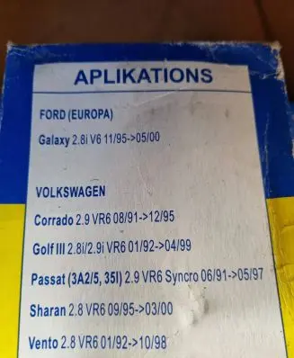 Ford Galaxy Fuel filter SH431 CH5478 HU9325