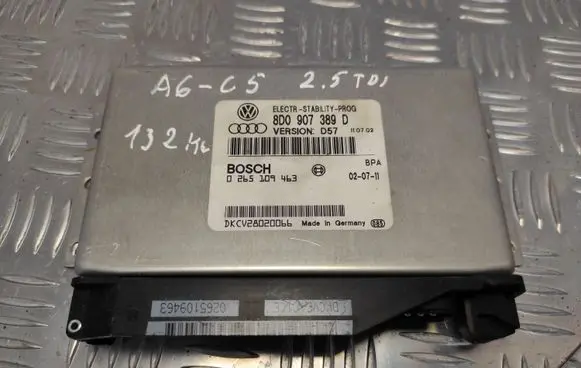 Audi A6 S6 C5 4B ESP (stability system) control unit 8D0907389D 0265109463