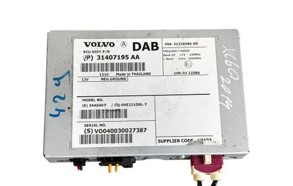 Volvo XC60 Antenna control unit 31407195AA CQ0VE221DBLT 31328586AD