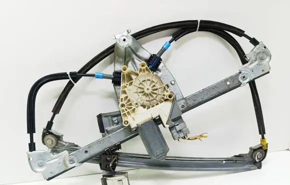 Peugeot 607 Front door window regulator with motor 9650734980