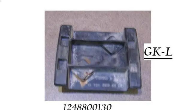 Mercedes-Benz E W124 Rear bumper mounting bracket 1248800130