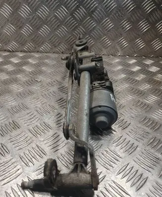 Front wiper linkage and motor