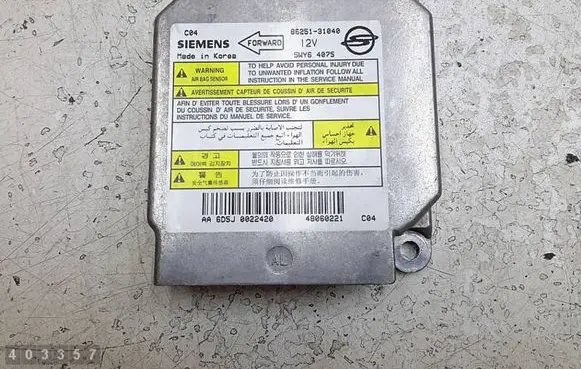 SsangYong Actyon Airbag control unit/module 6D5J0022420 8625131040