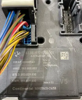 BMW 3 F30 F35 F31 Central body control module 9329704 A2C30450417 00000F4D