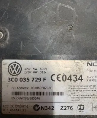 Volkswagen PASSAT B6 Phone control unit/module 3C0035729F N342Z276