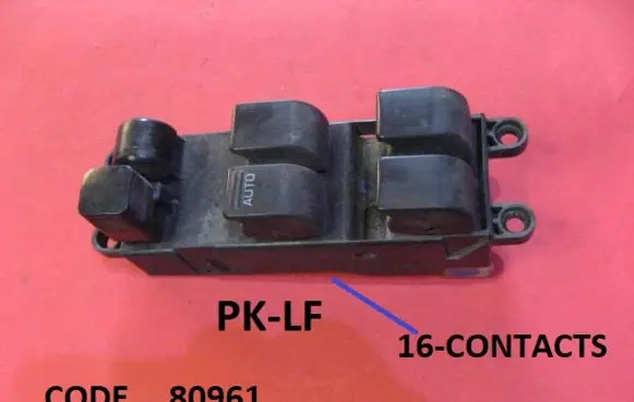 Nissan Almera Electric window control switch 80961