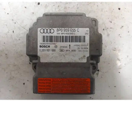 Audi A3 S3 8P Airbag control unit/module 8P0959655C 0285001666