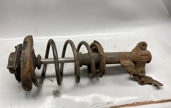 Front shock absorber with coil spring