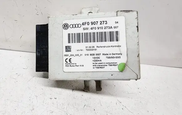 Audi A6 S6 C6 4F Tire pressure control unit 4F0907273 4F0910273A