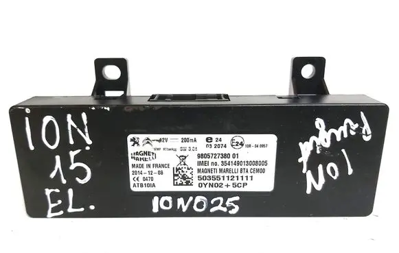 Peugeot iOn Bluetooth control unit module 9805727380
